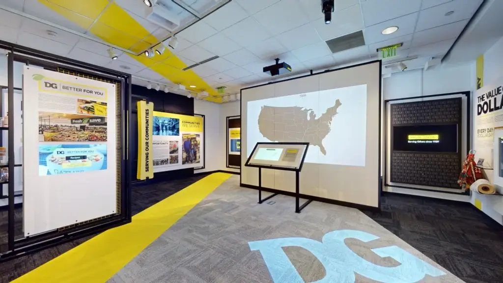 Dollar General HQ Hall of Values lobby interactive installation