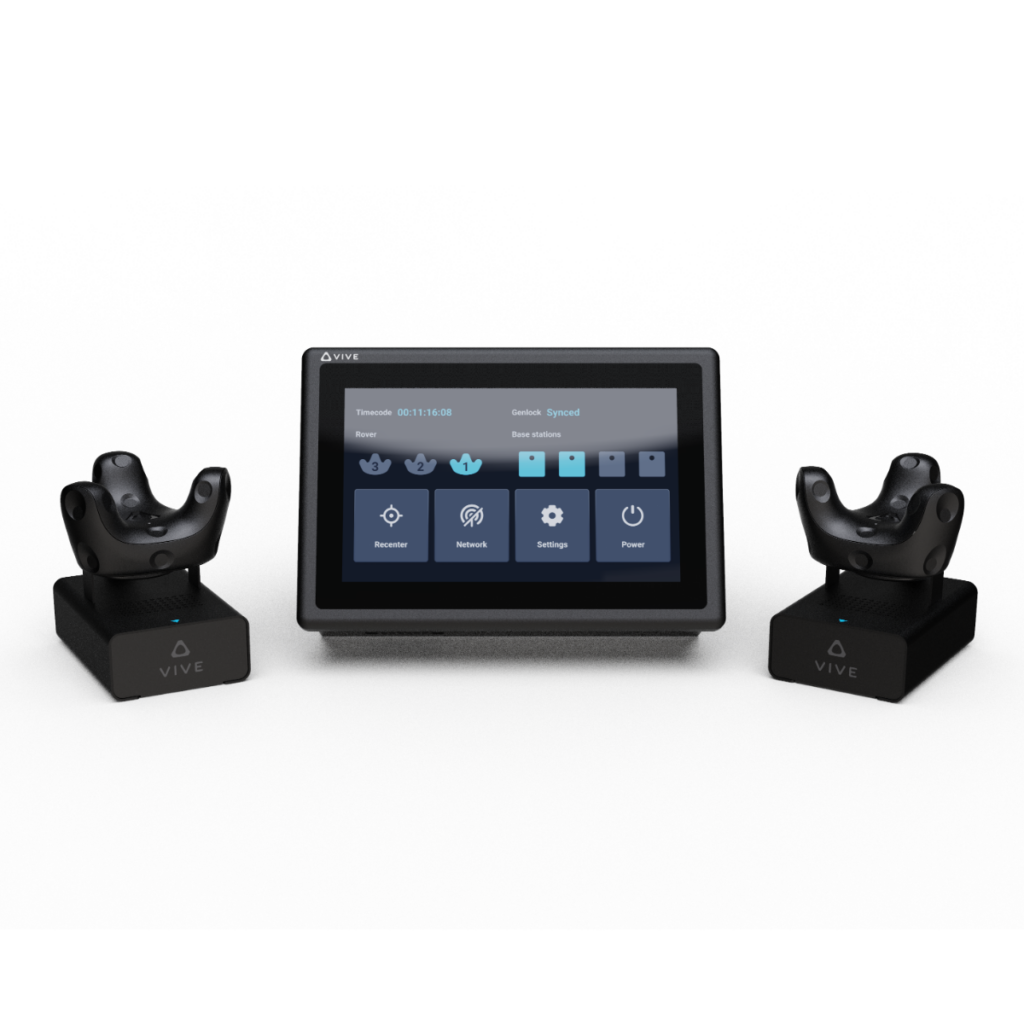 VIVE Mars CamTrack camera-tracking system — control unit and two Rover trackers